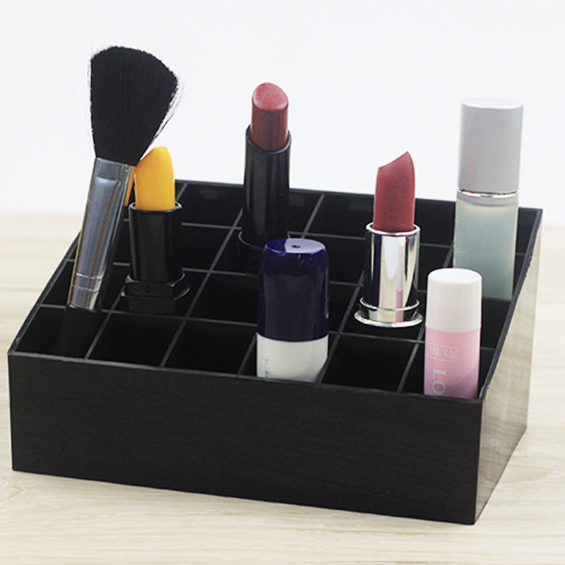 24 CellsTrapezoid color Makeup Display Lipstick Stand Case Cosmetic Organizer Case Lipstick Holder Display Stand Multicolor Acrylic