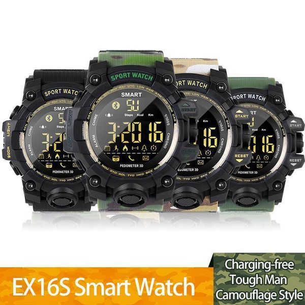 EX16 Plus Sports Smart Watch Bluetooth IP67 waterproof Remote Camera Fitness Tracker Wearable Technology Running wristwatch