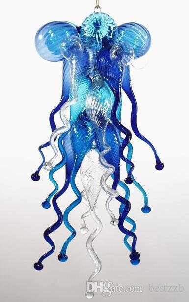 Fish Bubbles Glass Chandelier Lamps Blue LED Novelty Lights Art Home Decor Light Comtemporary LED Novelty Pendant Lamps Girban Brand