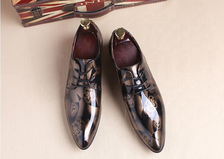 Classic Business Men&#039;s Dress Shoes Fashion Elegant Formal Wedding Shoes Men Slip On Office Oxford Shoes For Men Black