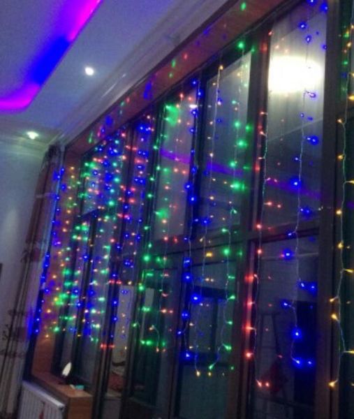 4M*4M 4M*5Mleds fairy string icicle led curtain light 512-640 bulbs Xmas Christmas Wedding garden party decor 16strands