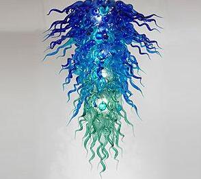 Luxury Colored Lamps Chandeliers Light Bulbs Hand Blown Glass Chandelier Home Decoration LED Crystal Ligtings