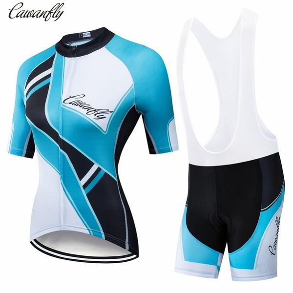 IRONANT women&#039;s Cycling Jersey Couple Sets Short Sleeve Summer Cycling Clothing Bike Clothes 2020 Pro Team 2020 New blue