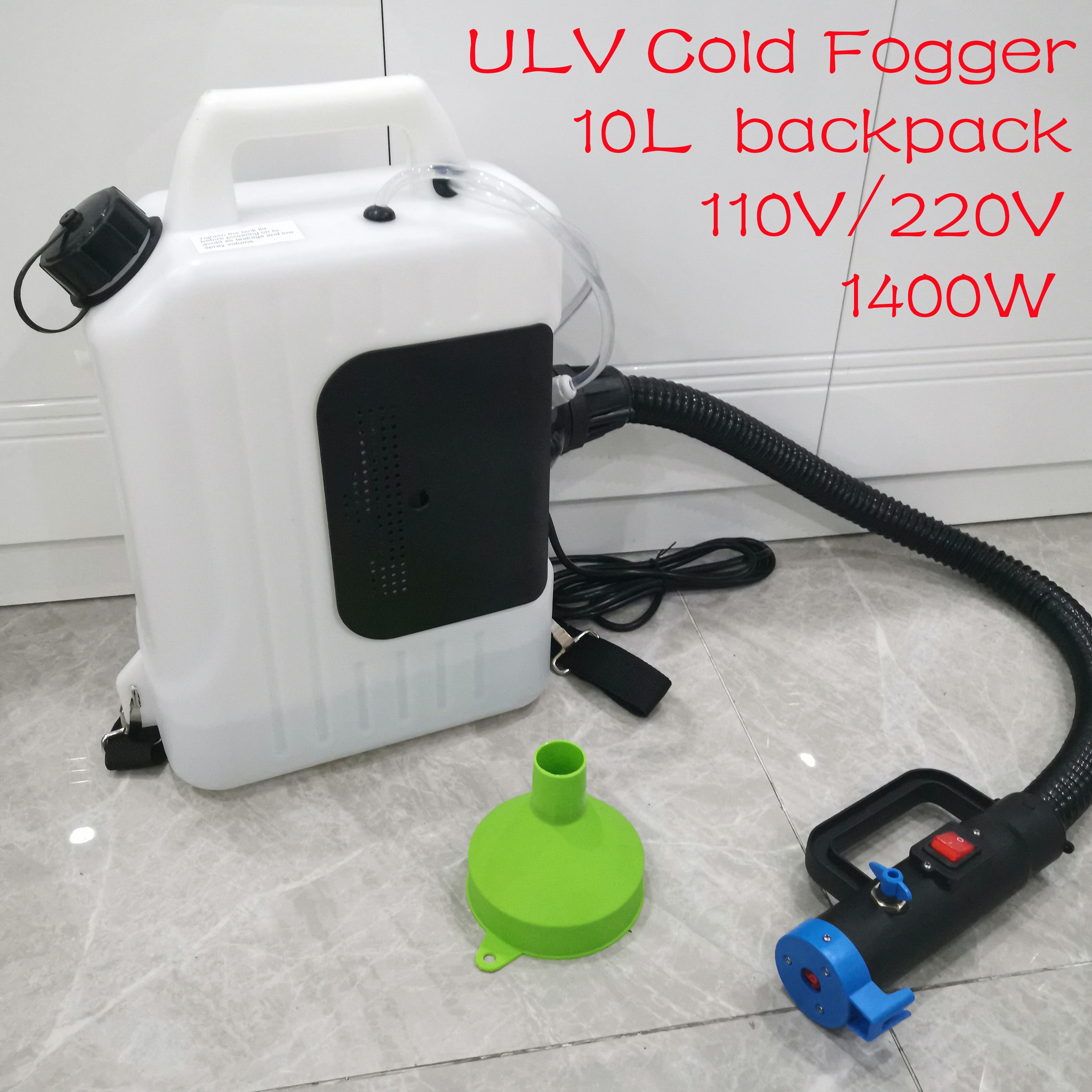 10L 1400W electric backpack ULV fogger Sprayer Ultra low volume cold fogging machine 110V - 220V