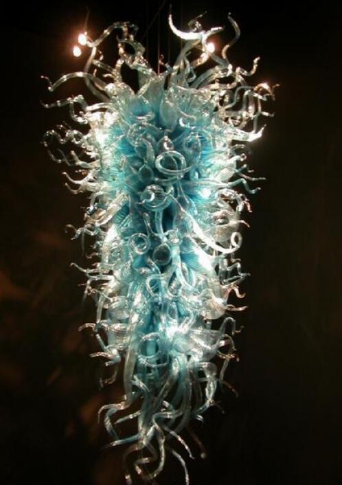 Vintage Murano Glass Style Chandelier CE-UL Certificate AC LED Bulbs Hand Blown Glass Chandelier for Foyer Hotel Art Decoration