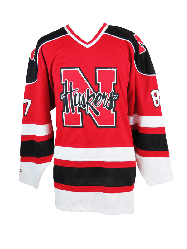 Custom Men&#039;s Nebraska Cornhuskers Hockey Jersey Embroidery Stitched Any Name Any Number Hight Quality Size S-3XL