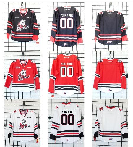 Custom Men Youth women Vintage Customize 2016 Customize OHL Niagara IceDogs Hockey Jersey Size S-5XL or custom any name or number