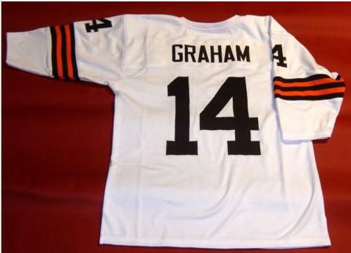 Custom Men Youth women Vintage #14 OTTO GRAHAM CUSTOM 3-4 SLEEVE Football Jersey size s-4XL or custom any name or number jersey