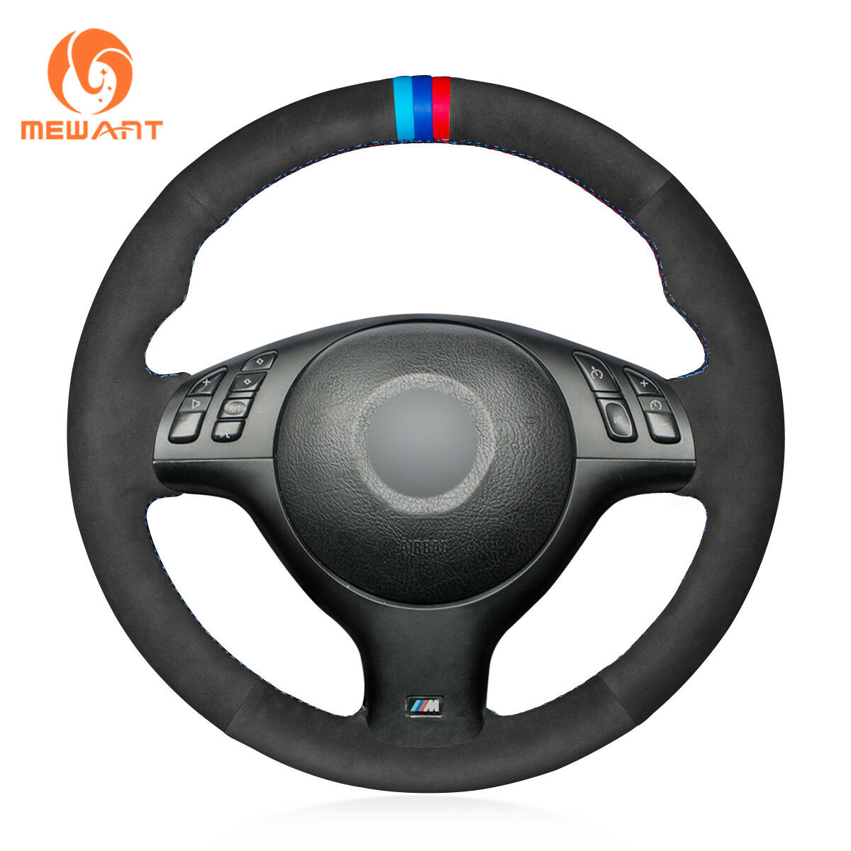 DIY Suede Steering Wheel Cover for BMW E46 E39 330i 540i 525i 530i 330Ci M3 #BM133