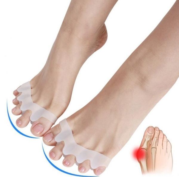 NEW Silicone Bunion Corrector Toe Separators Foot Care Tool Hallux Valgus Corrector Straightener Spreader 10 pairs Free Ship