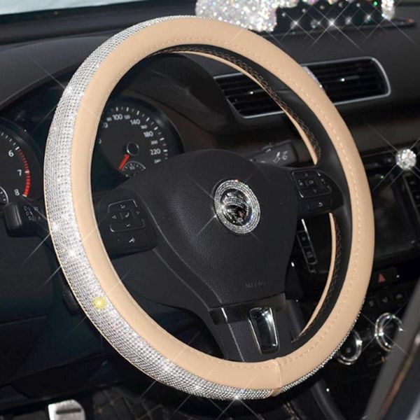 Steering Wheel Cover Car Studded With Drill Direction, Set Of Four Seasons Universal Full Handle