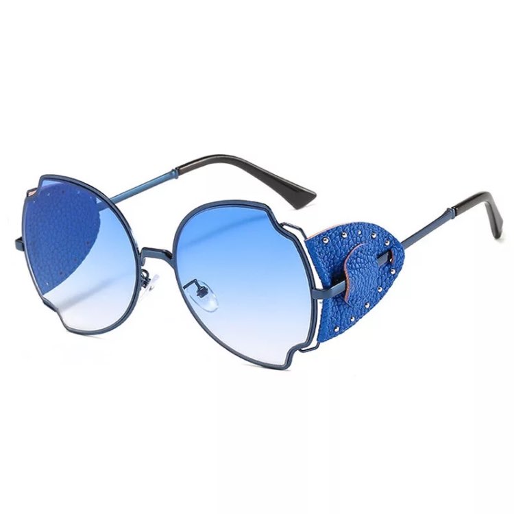 2020 New Fashion Round Goggles Candy Color Lens Sun Glasses Metal Frame Sunshade Glasses Travel Eyeglasses EST811