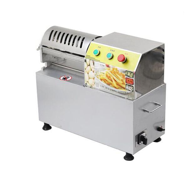 Factory French fries cutter commercial electric potato chips slicer small vegetable fruit cutting machine is simple and convenient