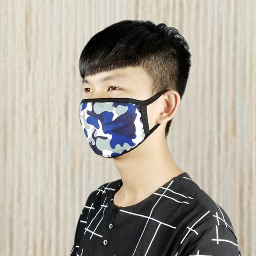 Fashion Camouflage Face Masks Anti-dust Wind Mouth Mask Washable Breathable Outdoor Cycling Bicycle Protective Mask Party Masks gift