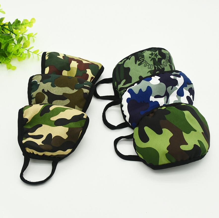 Fashion Camouflage Face Masks Anti-dust Wind Mouth Mask Washable Breathable Outdoor Cycling Bicycle Protective Cotton Mask