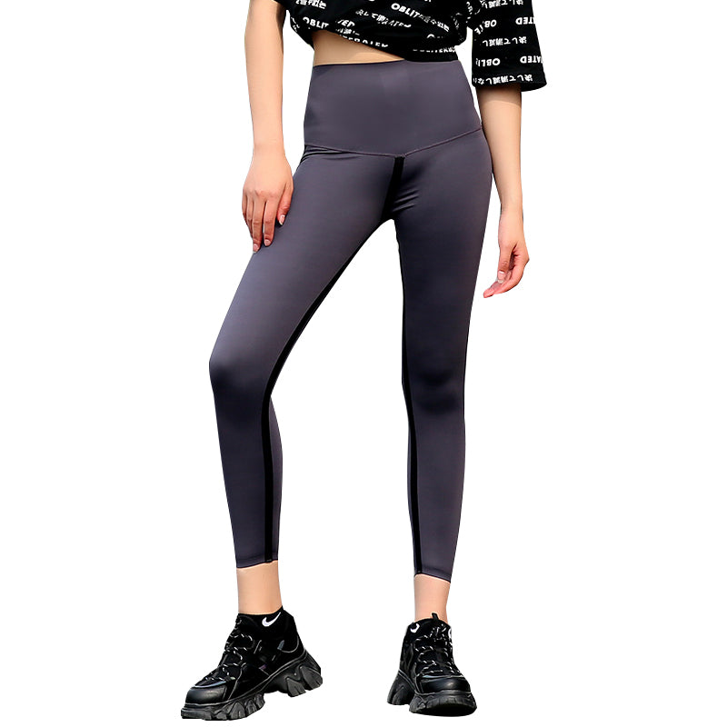 Tights, yoga pants, women&#039;s high waist fitness pants, hip lifting running Yoga suit, thin pants