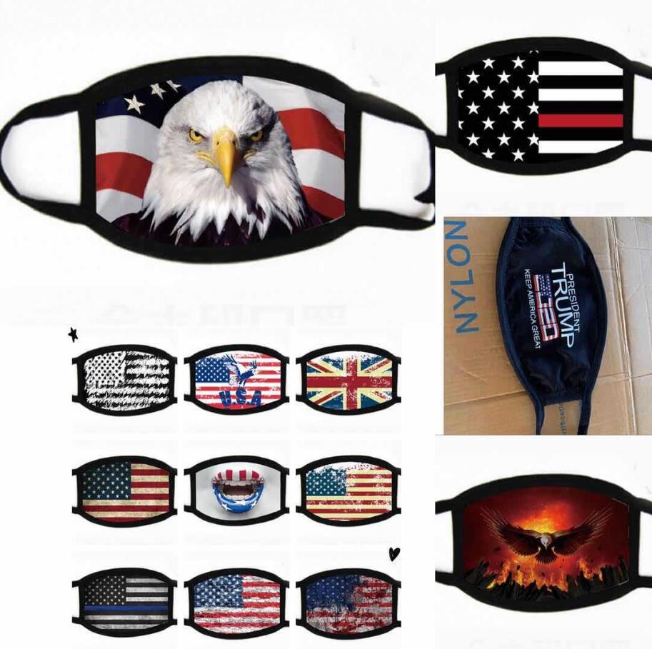 Flag Face Mask Reusable Cartoon 3D Print Designer Dustproof Mask Ultraviolet-proof Washable Running Riding Bike Protective Mask