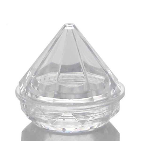 5ML 5G Diamond Shape Cream Box Acrylic Bottle Diamond Cream Nail Glitter Pots Makeup Packing Cream Jars Cosmetic Packaging LX1961