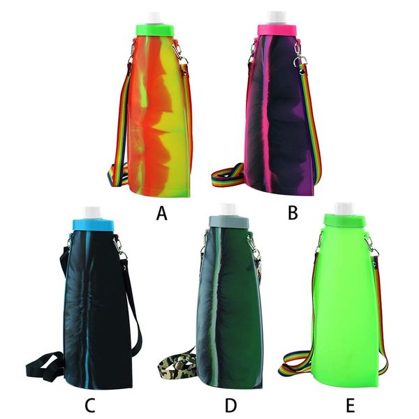 Portable Silicone Wine bog Unbreakable, Outdoor Silicone Wine bags - Used for Camping, Travel, Beach, Pool Party