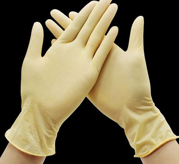 Disposable latex Gloves Rubber for Cleaning Food Gloves Rubber Universal Household Garden Protective glove 3 COLORS KKA7889
