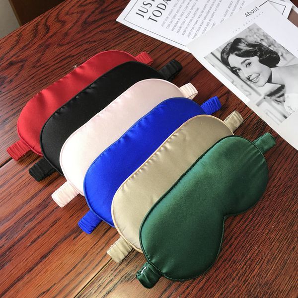 Sleep Mask Natural Silk Blindfold Eye Patch Eyeshade Cover Women Men Soft Super Soft Comfortable Portable Eyepatch Travel