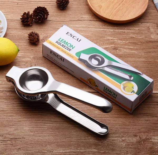 New Stainless Steel Lemon Squeezer Lemon Manual Juicer Squeezer Anti-corrosive Manual Lime fresh juice tools with retail package SN945