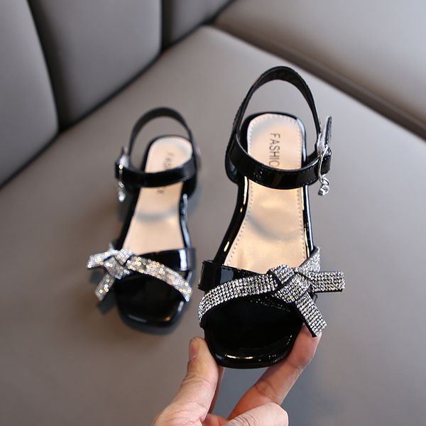 Chic Sandals for Girls: Rhie Bowtie, Soft Summer Dress Shoes with Square Heels, Sweet Fashion Sandals, 2024 Hot