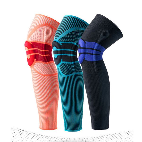 Sports knee pads long warm compression leggings basketball football mountaineering running protection patella protective gear a024