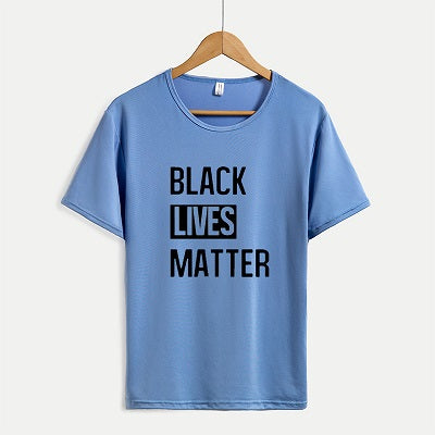 BLACK LIVES MATTER Mens Letter Print T-shirts Womens New Arrival Short Sleeve T-shirts Casual Youth Solid Color Outdoorwears Hot Sale