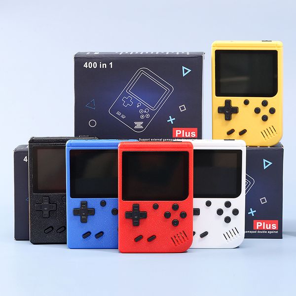 400-in-1 Handheld Video Game Console Retro 8-bit Design with 3-inch Color LCD and 400 Classic Games -Supports Two Players AV Output (Cable I