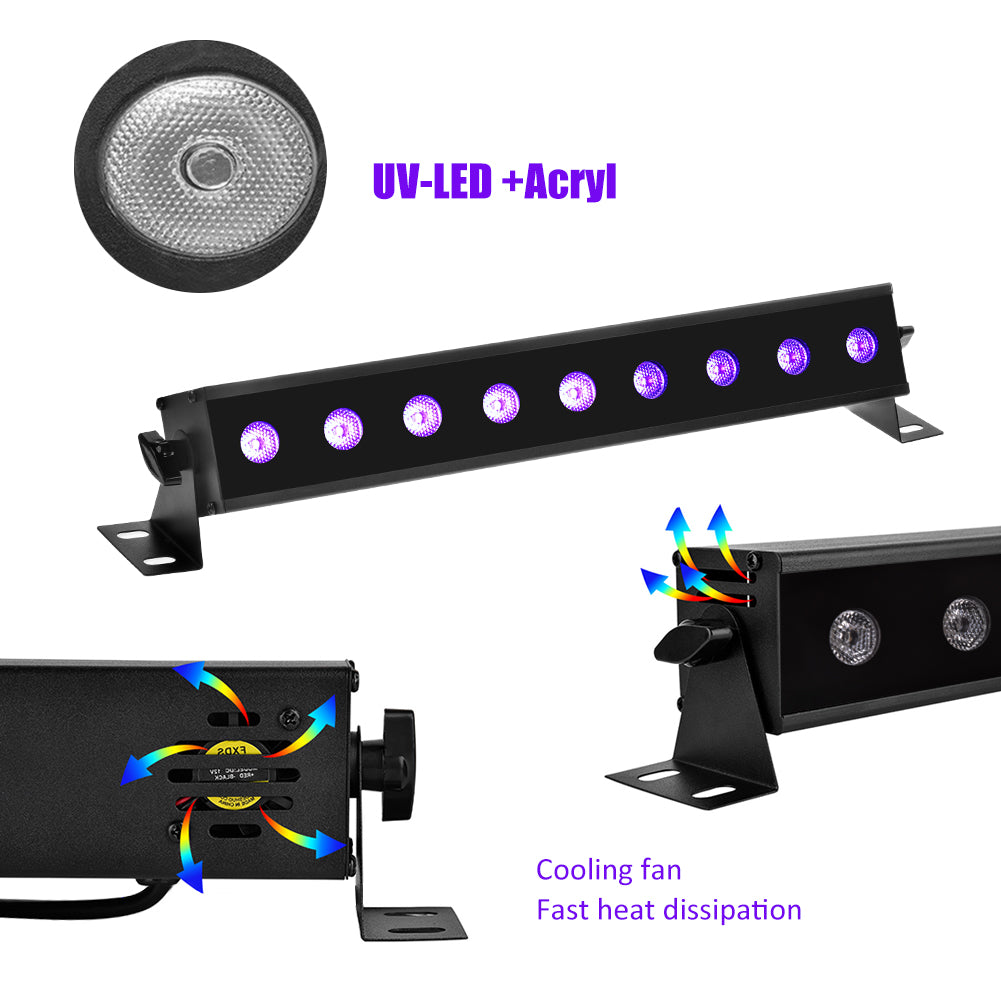 27W UV Purple Wall Washer Landscape Lights Stage Lighting Effect Light or DJ Party Christmas Light
