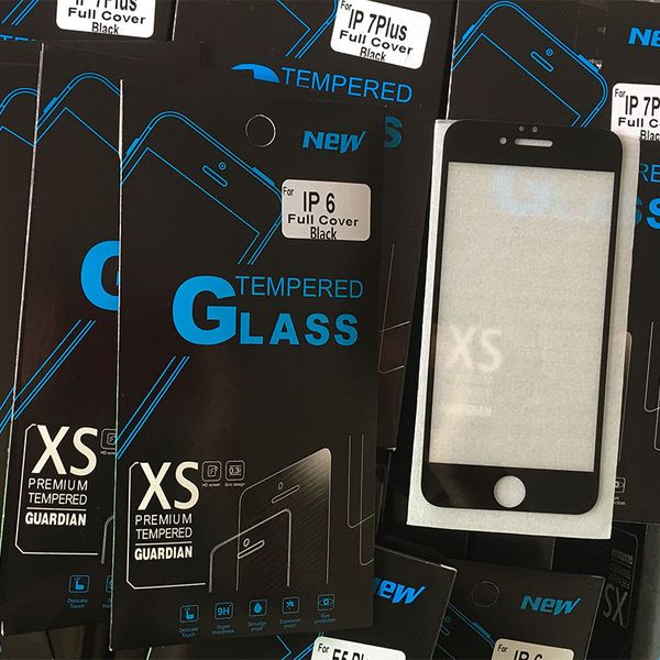 2.5D tempered glass full cover screen protector curved edge with 10in1 package for iphone Xs -XR-Xs Max-8-8 Plus