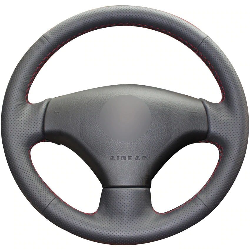 Black Synthetic Leather Car Steering Wheel Cover for Peugeot 206 2007-2009 Peugeot 207 Citroen C2