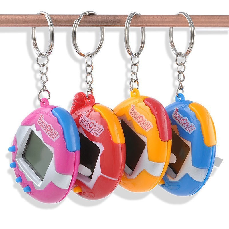 Vintage Retro Electronic Virtual Pet Handheld Micro Gaming Console Novel Keychain Funny Toys 10 Pcs Wholesale