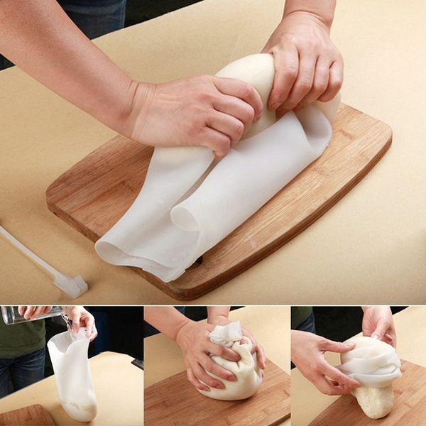 1Set Soft Silicone Dough Flour Kneading Flour-mixing Bag Reusable Cooking Pastry Tools Flour Kneading Bags Bakeware Kitchen Tools
