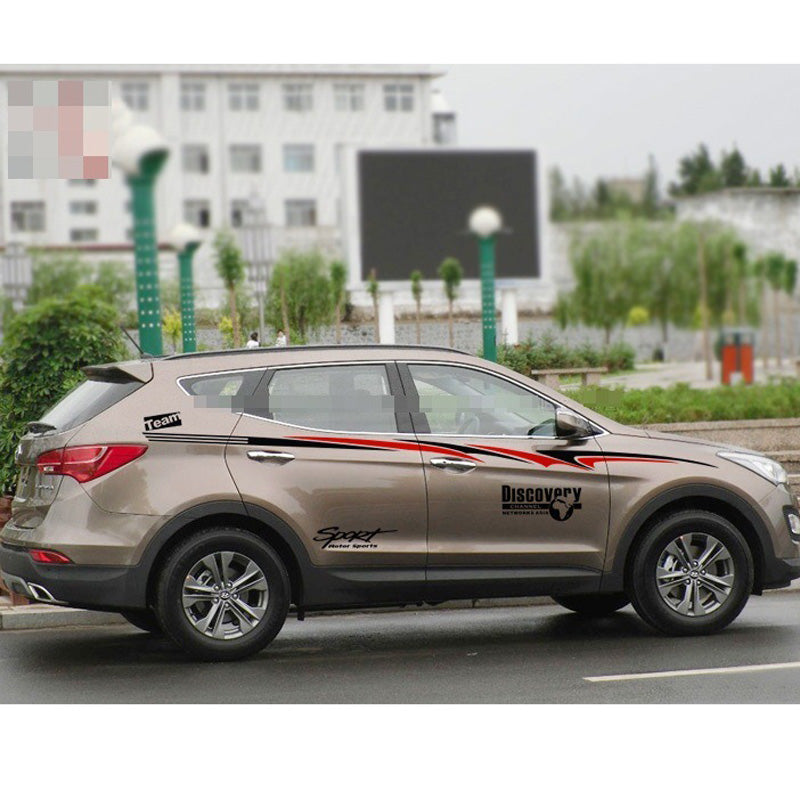 CAR New 2PCS-Set Car Body Stickers Modified Special Autos Waist Line Pull Decals