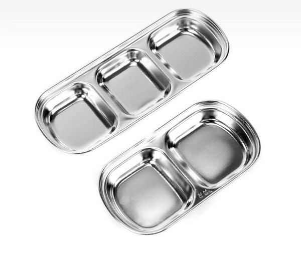 Good Quality Kitchen Accessories 3 Sizes Available Small 201 Stainless Steel Dish Divided Dish Sauce Dish SN2033