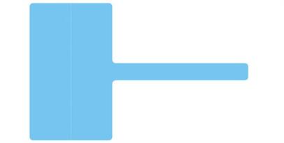 5000pcs 64x40mm network cable label sticker, T shape thermal paper material for thermal printer, Item No. HT07