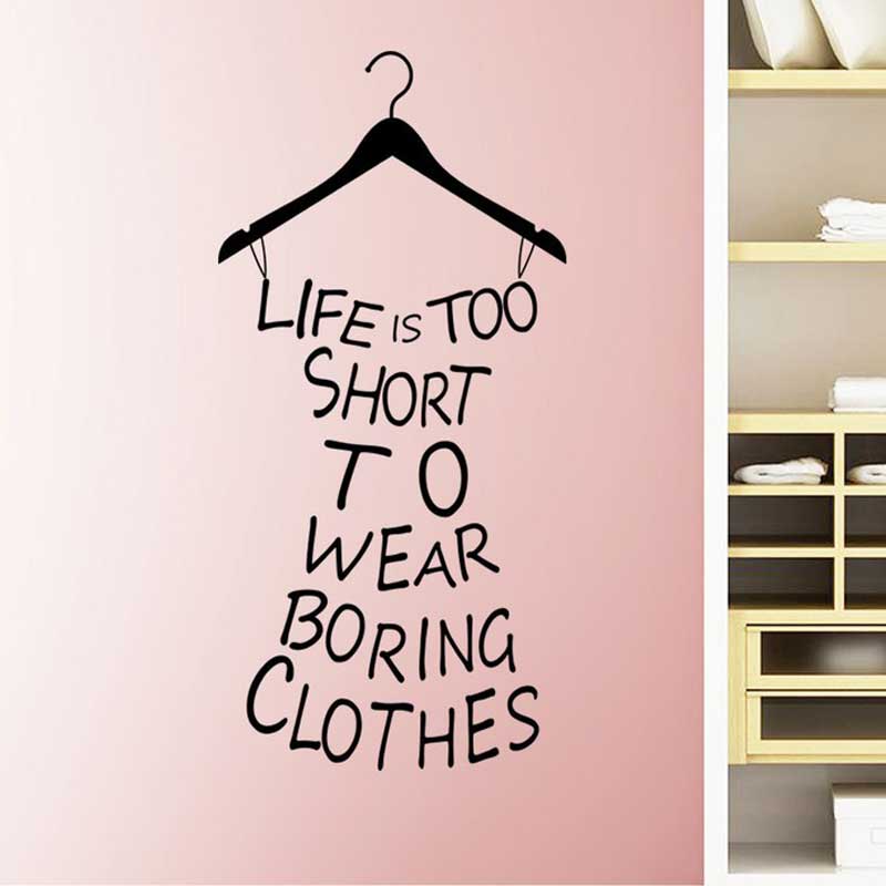 CAR life is short DIY Vinyl Wall Stickers Home Decor Dressing Room Background Wall Art Decals Decoration