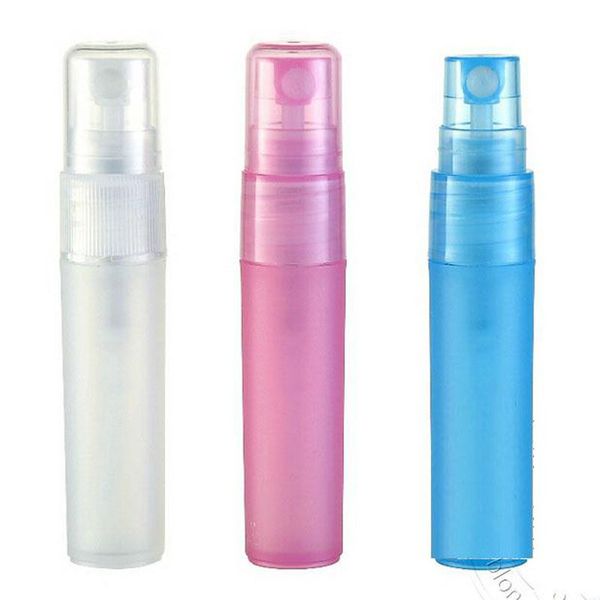 5ML 5CC Plastic Refillable empty perfume bottle travel bottles atomizers makeup spray Liquid Sample bottle PP Lotion Packing Container