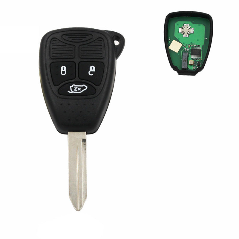 3 Button Remote Key Smart Car Key for Chrysler for JEEP 300C C300 PT Cruiser Sebring Uncut Blade 433MHZ with ID46 Chip