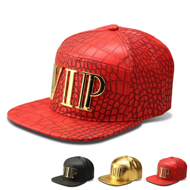 Hip Hop Baseball Sports Hat Crocodile Grain VIP Hat New Striped Baseball Cap Fashion Flat Along Hat Wholesale Hip-Hop Cap