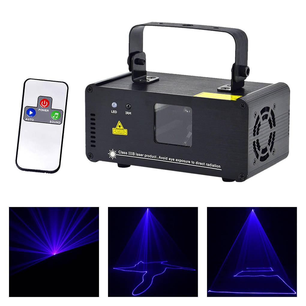 AUCD New Mini Portable 8 CH DMX Blue Laser Scanner Effect Stage Lighting DJ Party Club Show LED ProjectorLights DM-B450