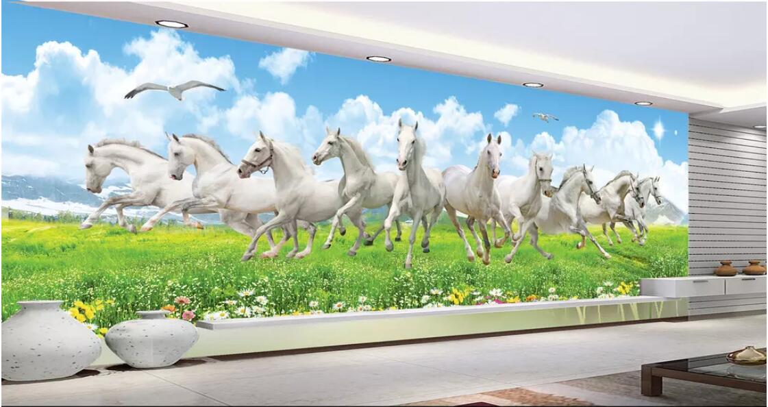 3d room wallpaper custom photo non-woven mural Horse to success huge HD horse living room TV background wall decorat wallpaper for walls 3 d