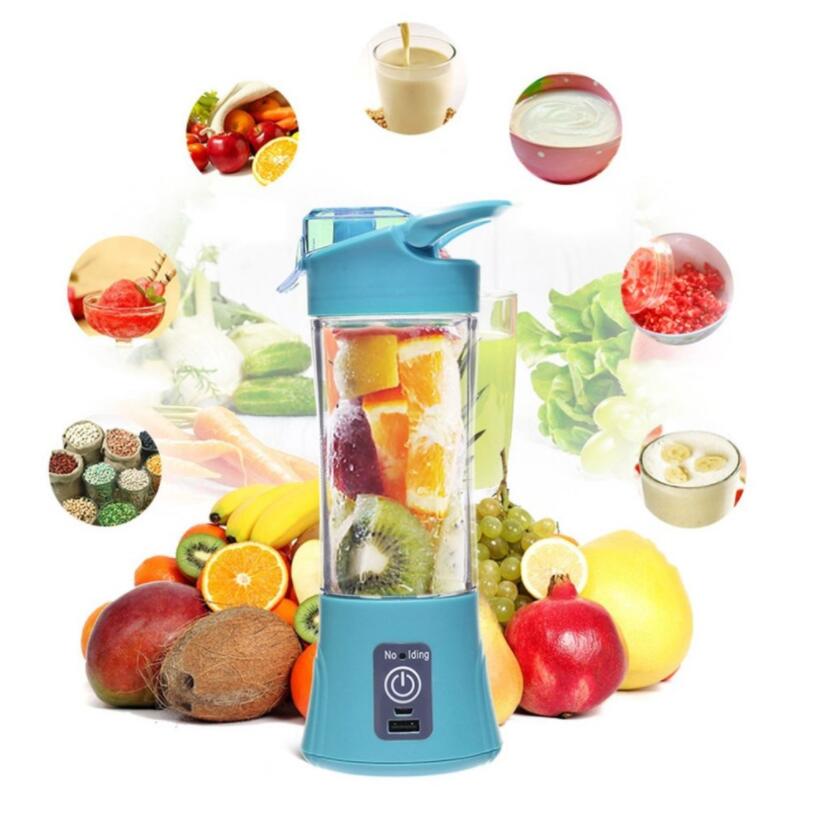 380ml USB Rechargeable Mixer Portable Mini Juicer Juice Machine Smoothie Maker Household Small Juice Extractor gift with box