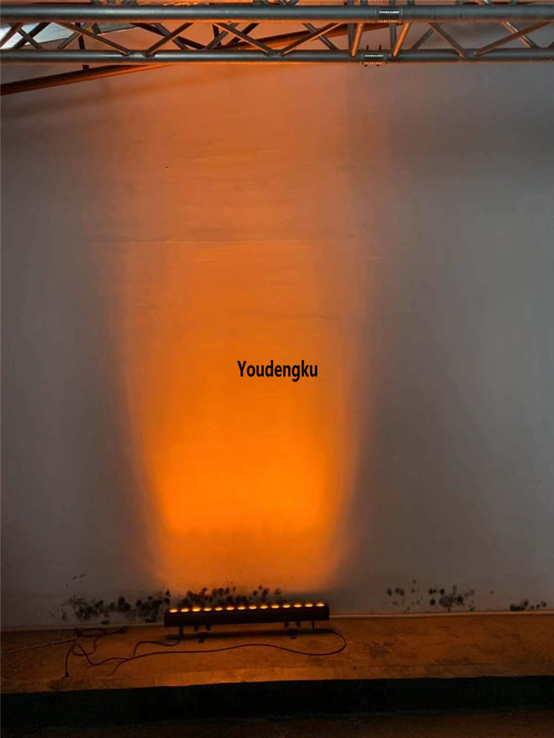 2 pieces DMX512 6in1 RGBWA+UV 14*18w LED Slim Cameleon Pixel Linear Wall Washer Bar Light