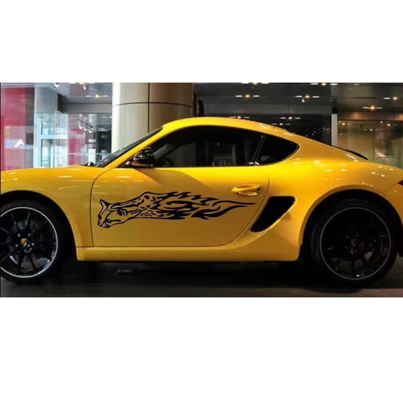 CAR Universal Flying Tiger Flame Body Stickers Decals Personalized Decorative Cover