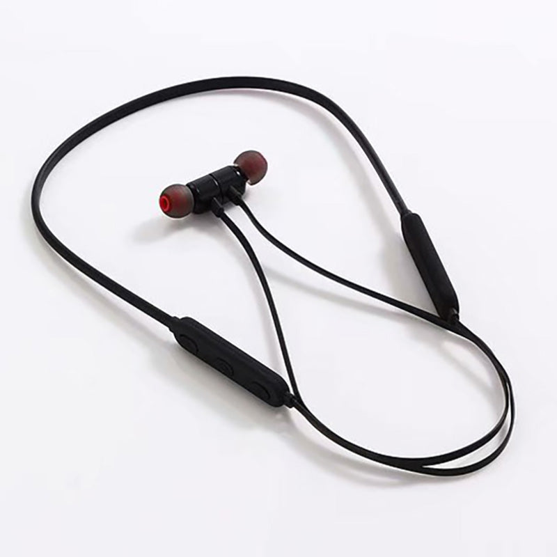 Smart Bluetooth earphones Hot sell wireless Neck hanging type metal magnetic absorption sport music headsets bass stereo denoise waterproof