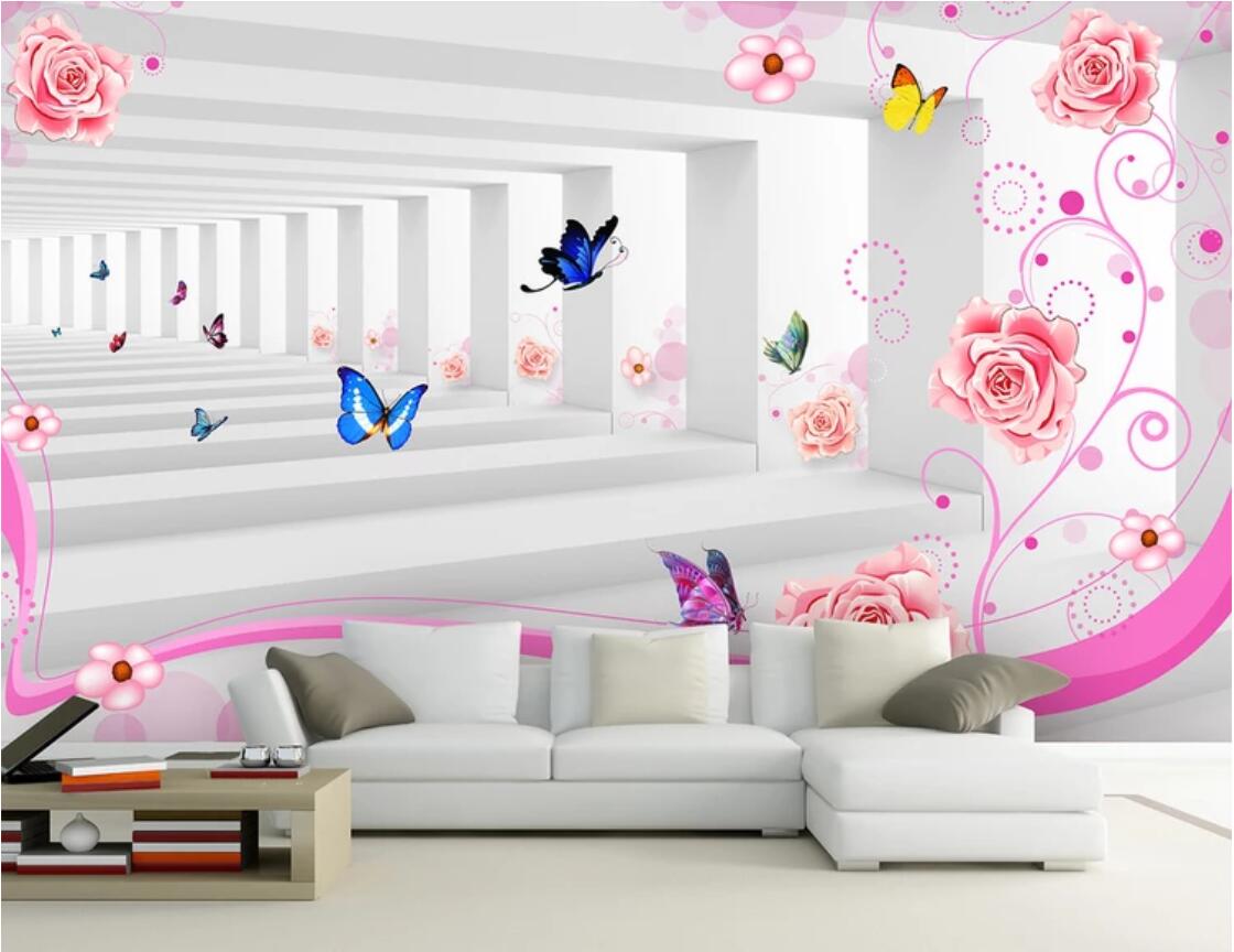 3d wallpaper custom photo murals 3D garden space extension TV background wall decoration painting wallpaper for walls 3 d