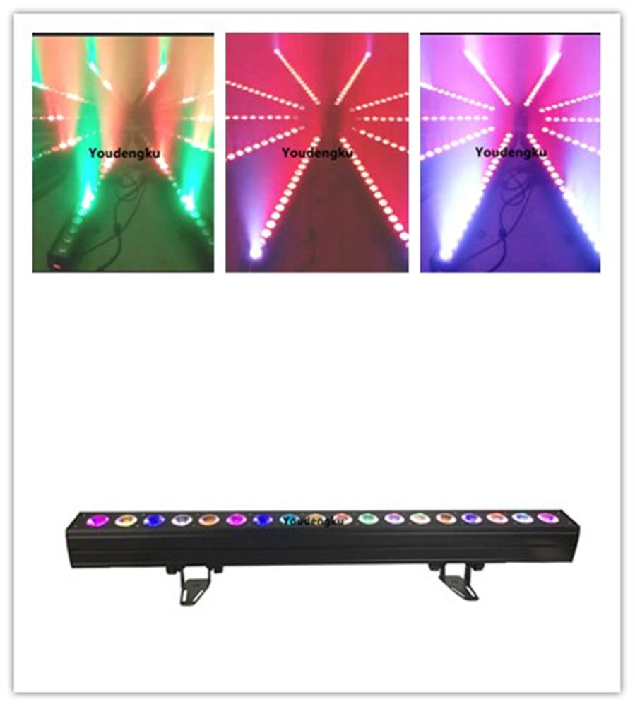 2 pieces 18x15w led wall washer light indoor tube wash wall led light rgbwa 5in1 china Pixel led strip wall washer light